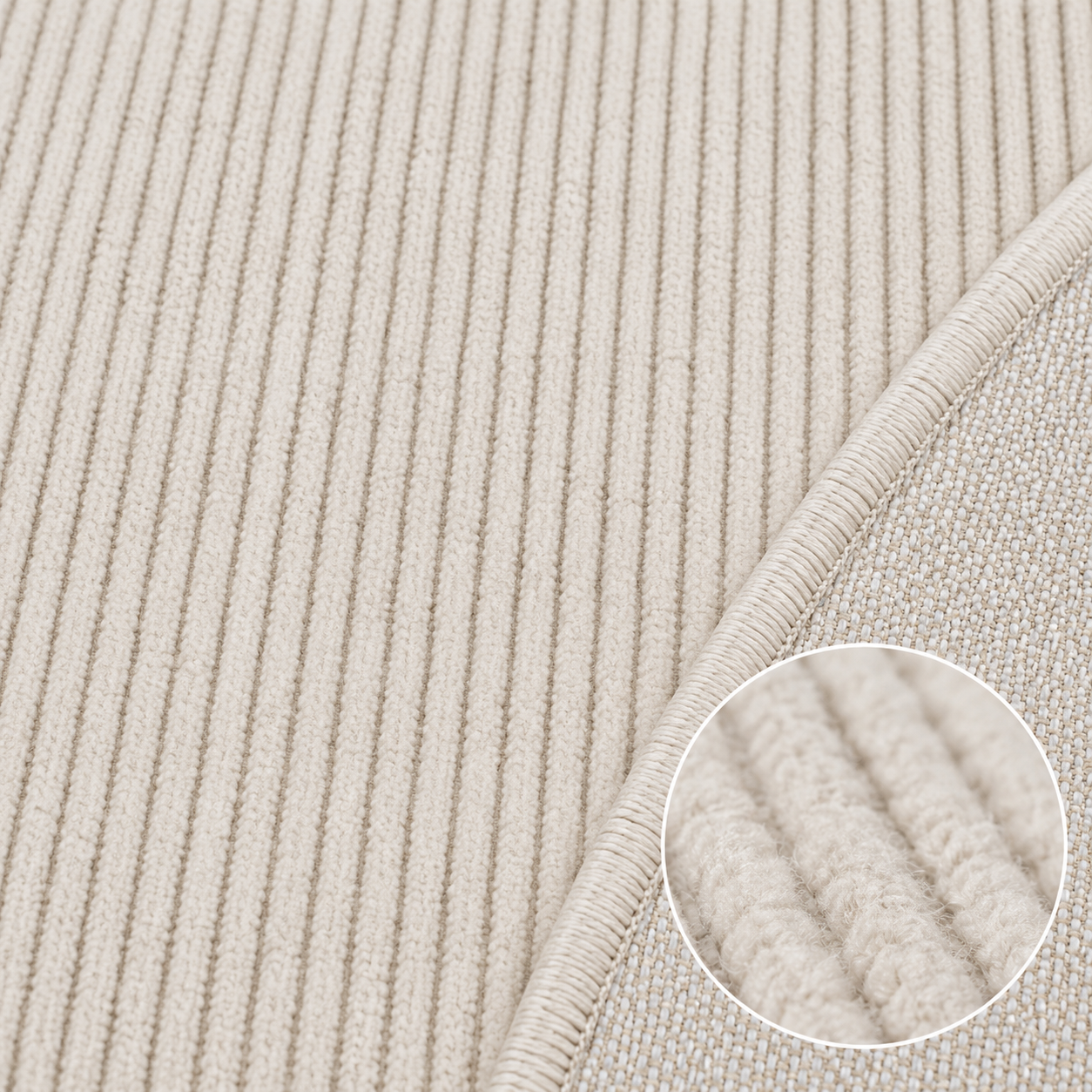 Tapis rond uni LIMA 3050 Crème – 2250 g/m²