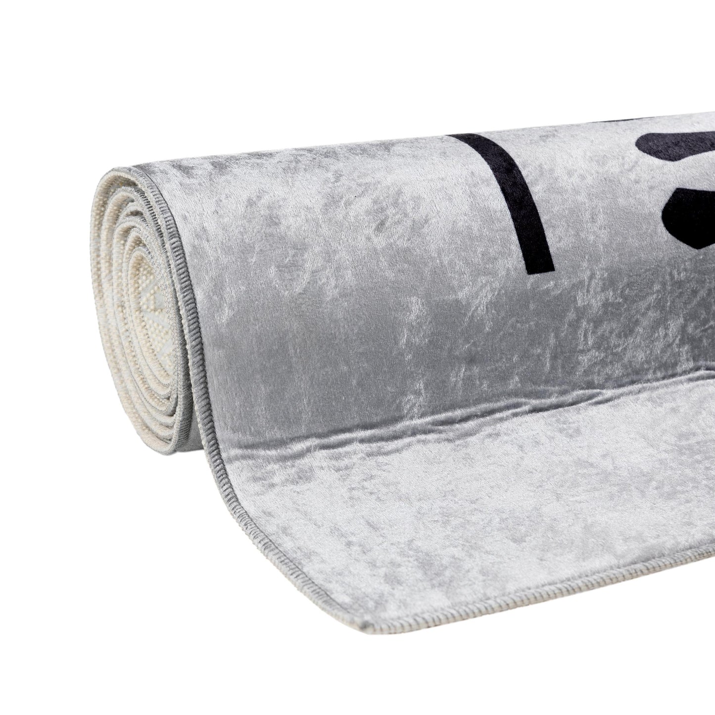 Tapis de Cuisine "KITCHEN" Gris/Noir