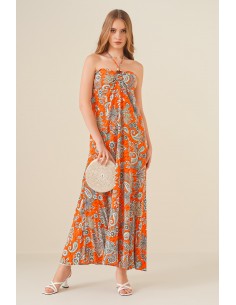 Robe à bretelles avec Motifs MT Clothes