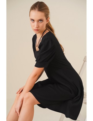 Robe en Maille à encolure Carré MT Clothes