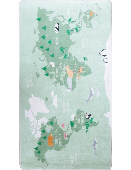Tapis Enfant Monde Mani Textile