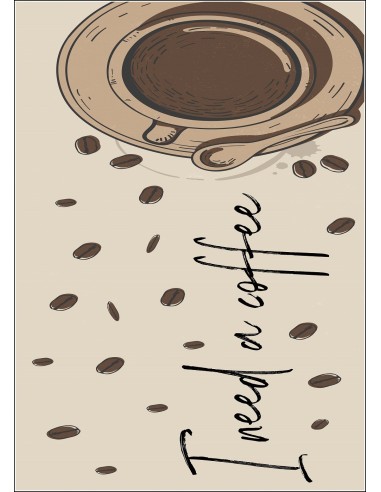 Tapis de cuisine NEED COFFEE