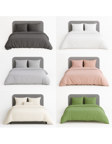 Parure de lit UNI Micro Lavée
