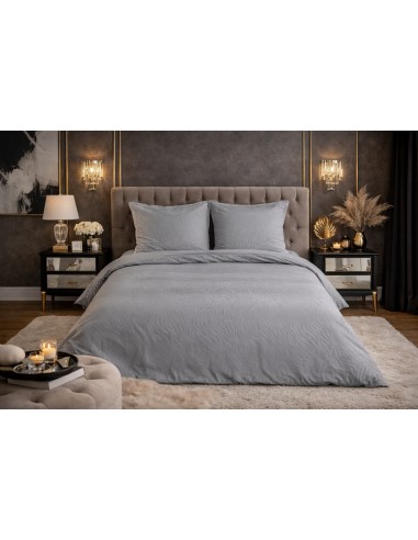 Parure de Lit Microfibre Frappée – Gris