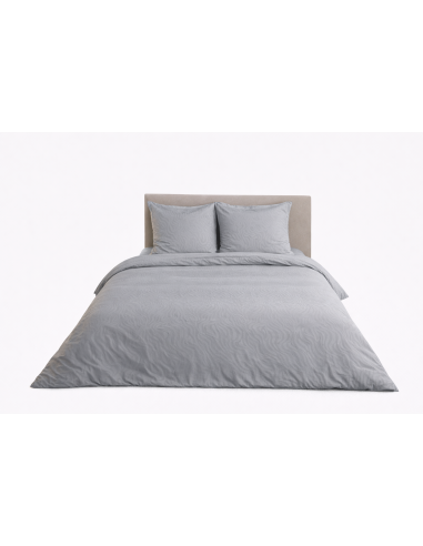 Parure de Lit Microfibre Frappée – Gris