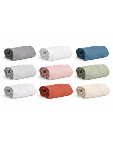 Drap-housse en micro lavé – Bonnet 25 cm