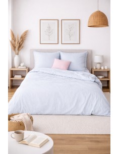 Parure de lit coton et lin...