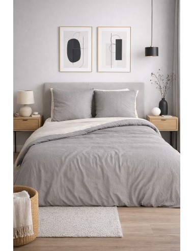Parure de Lit Microfibre Gaufrée &...