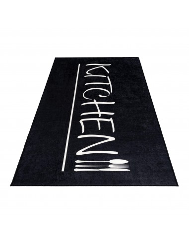 Tapis de Cuisine “KITCHEN” Noir