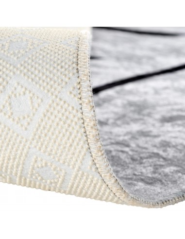 Tapis de Cuisine “KITCHEN” Gris/Noir