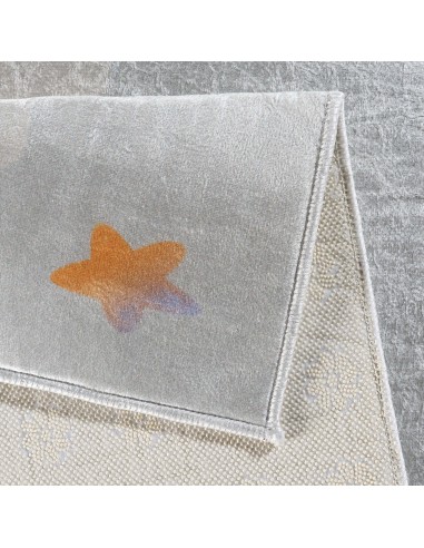 Texture douce du tapis enfant animaux et étoiles