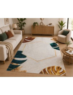 Tapis Salon Tropical avec...