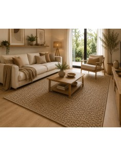 Tapis tissé Naturel