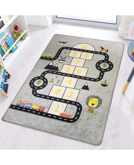Tapis Enfant Circuit et Marelle