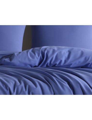 Parure de lit 140x200 cm coton bci adouci ALISCO bleu