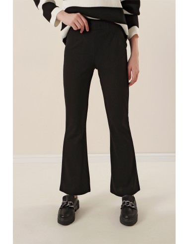 Pantalon Pattes Evasés - Noir