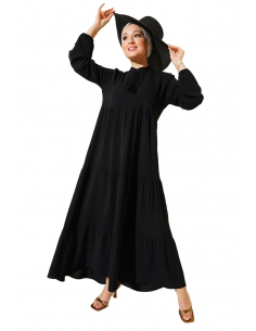 Robe Oversize Longue, Noir