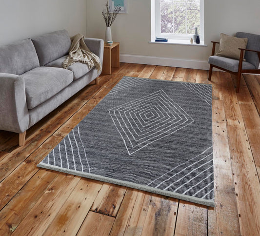 Tapis chenille lavable 1010 Anthracite