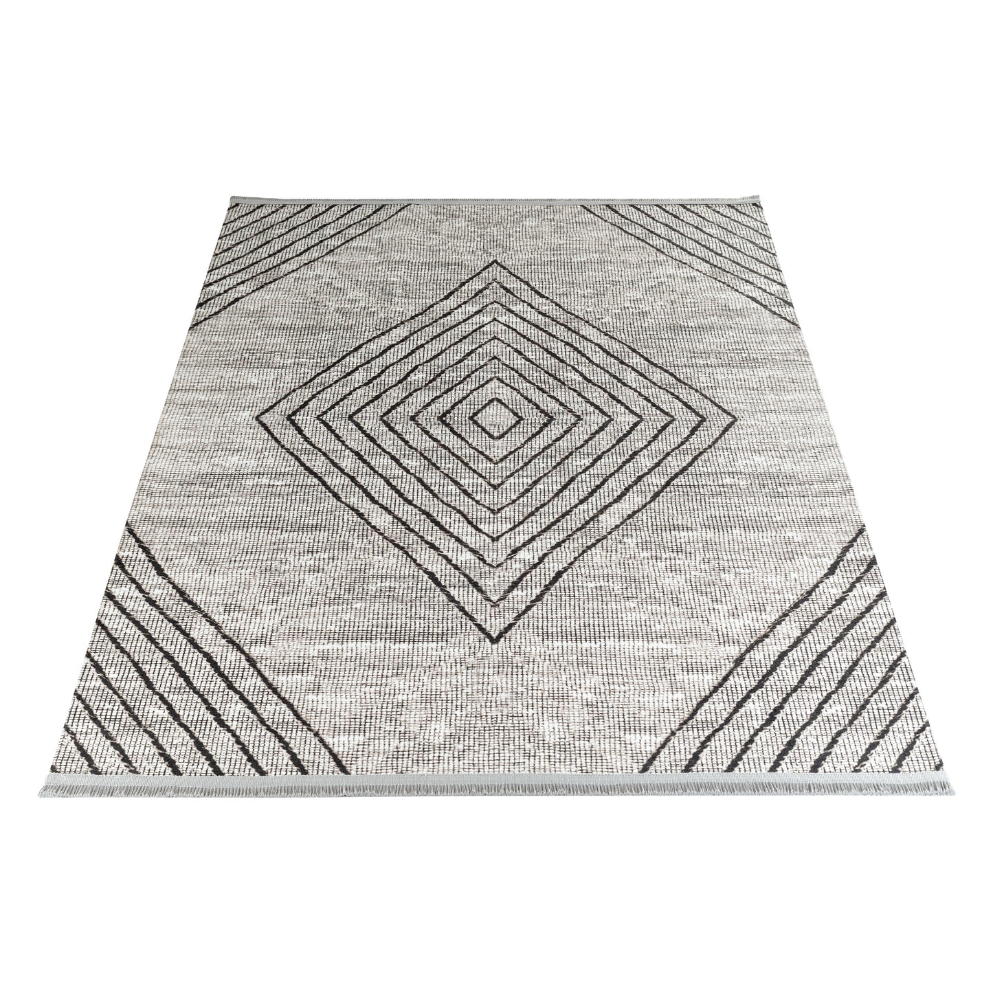 Tapis chenille géométrique EFE 1010 Marron