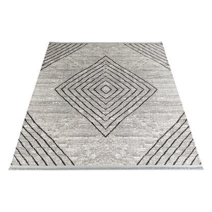 Tapis chenille géométrique EFE 1010 Marron