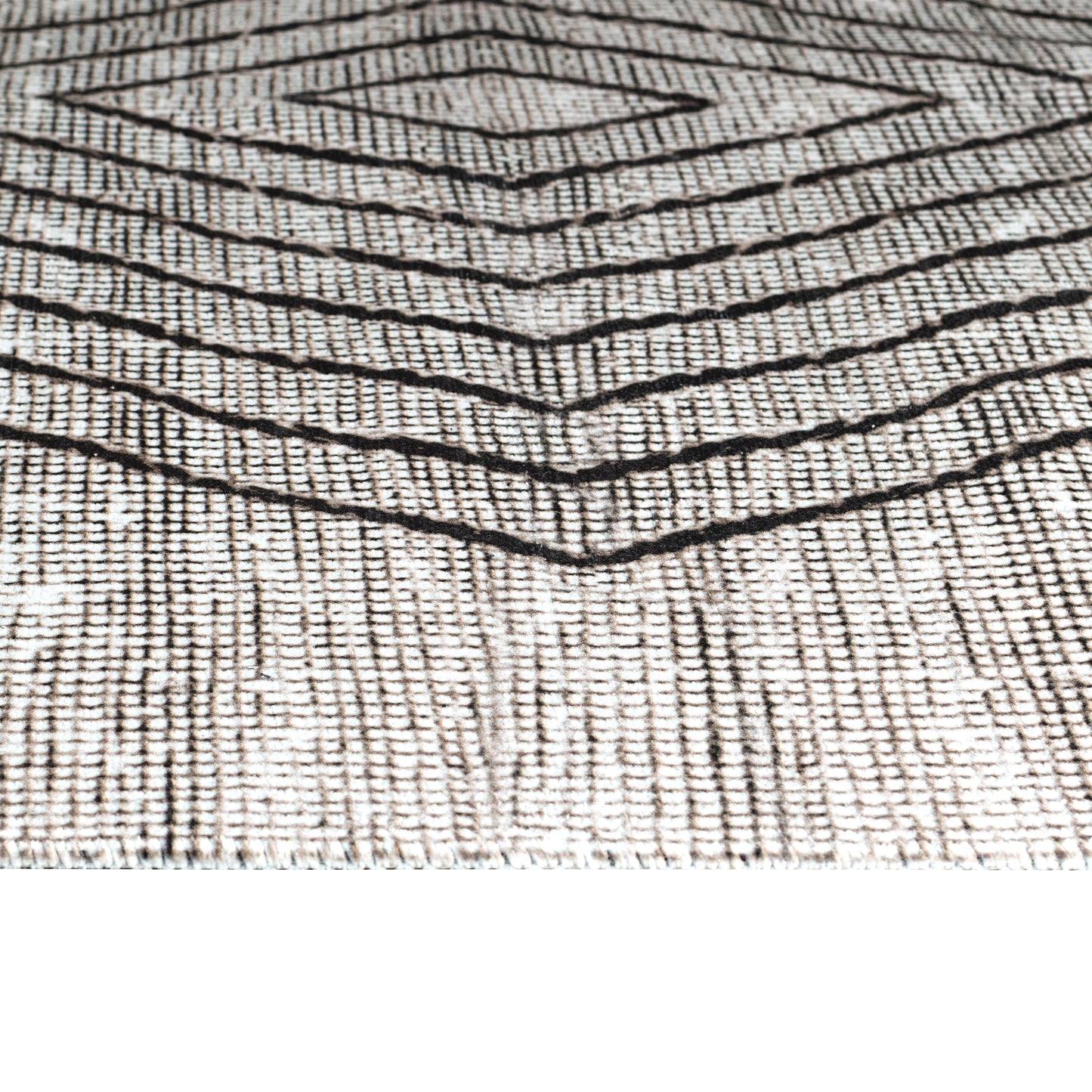 Tapis chenille géométrique EFE 1010 Marron