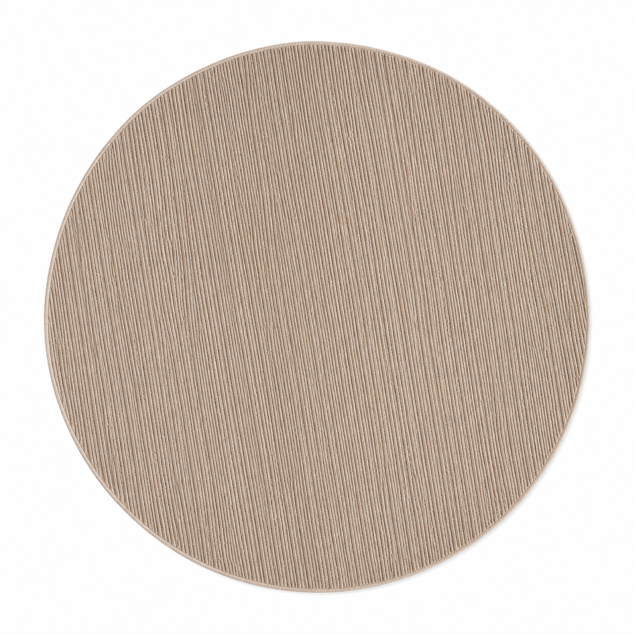 Tapis rond uni LIMA 1050 Beige – 2250 g/m²