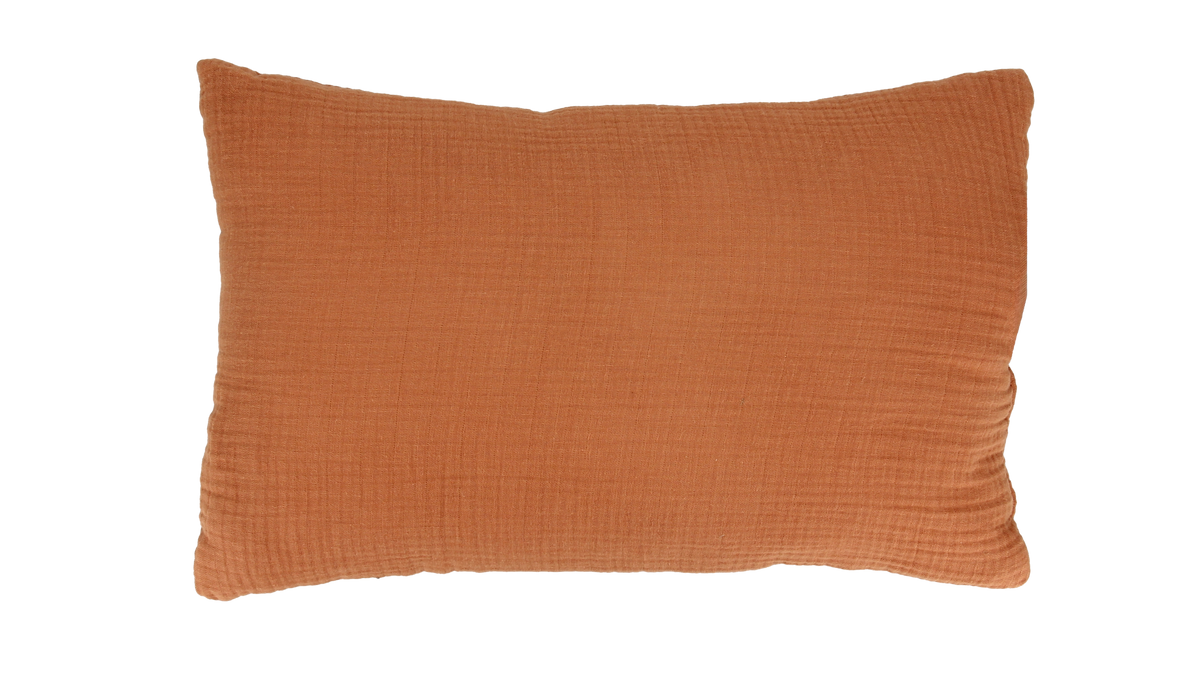 Coussin en Gaze de Coton - Camel