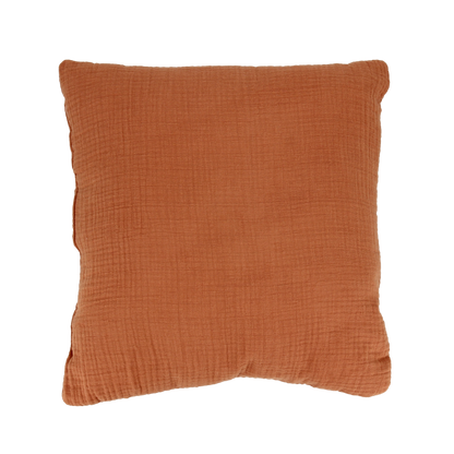 Coussin en Gaze de Coton - Camel