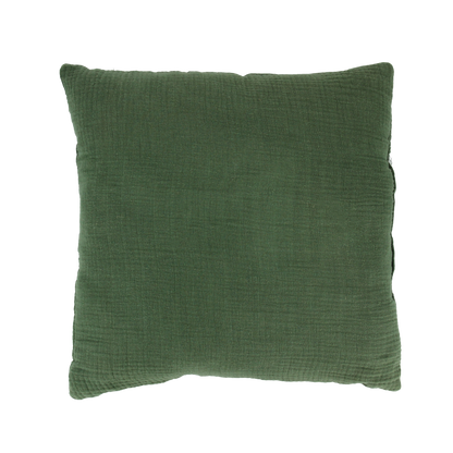 Coussin en Gaze de Coton - Kaki