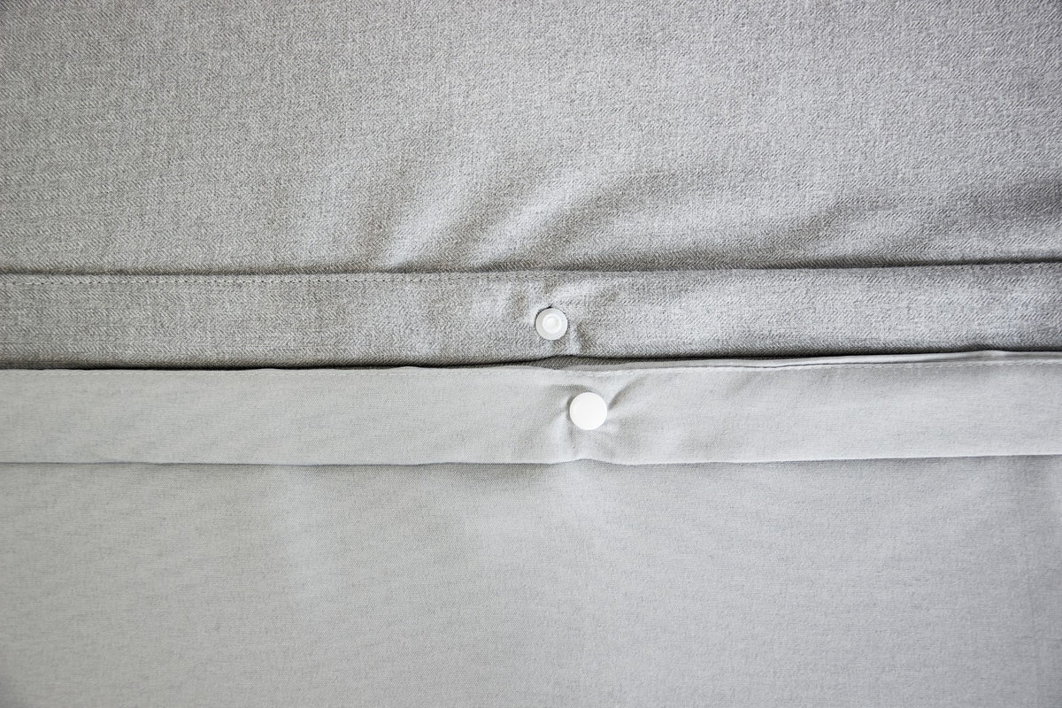 Parure de lit Sensation Flanelle - Gris