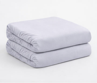 Drap housse microfibre 90x190cm en lot - Multicolore - Lot de 2
