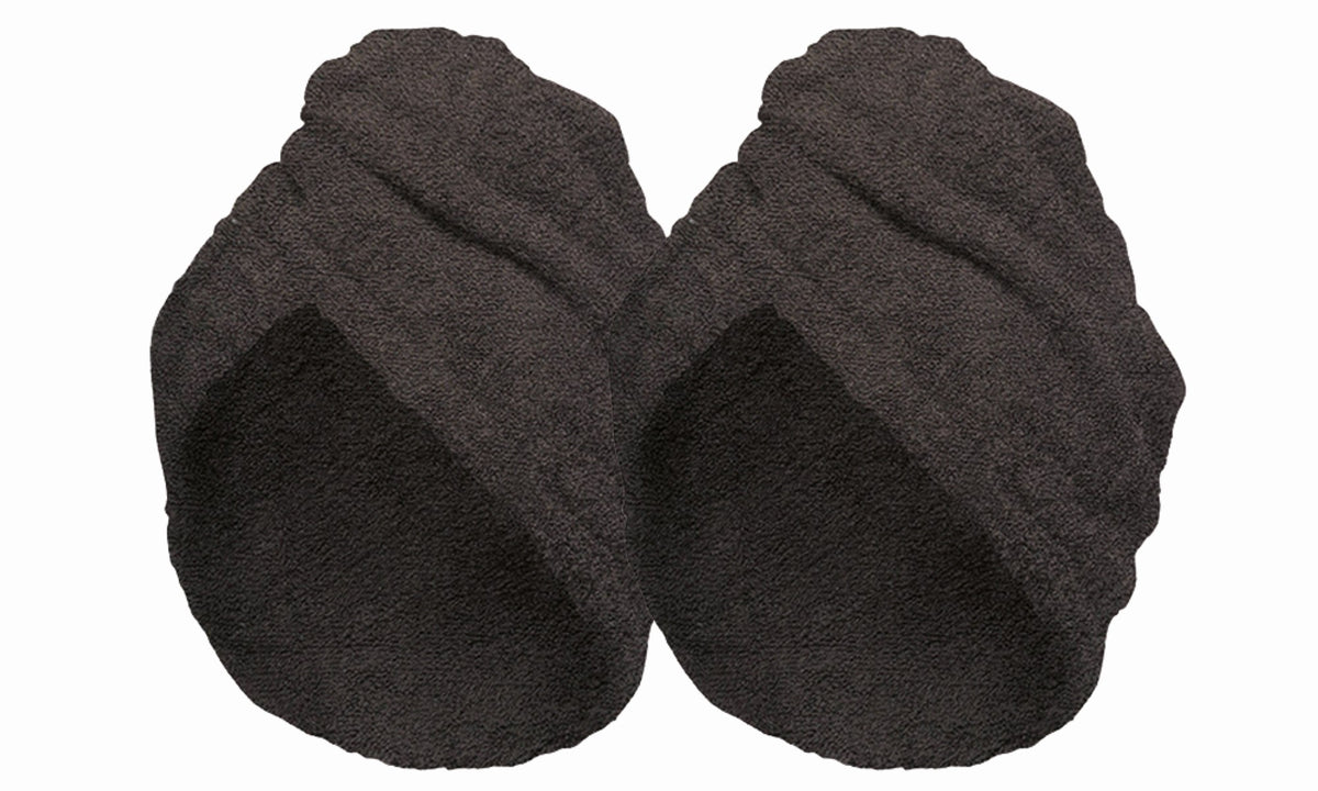 Lot de 2 Serviette Coton Cheveux - Marron