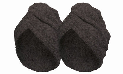Lot de 2 Serviette Coton Cheveux - Marron