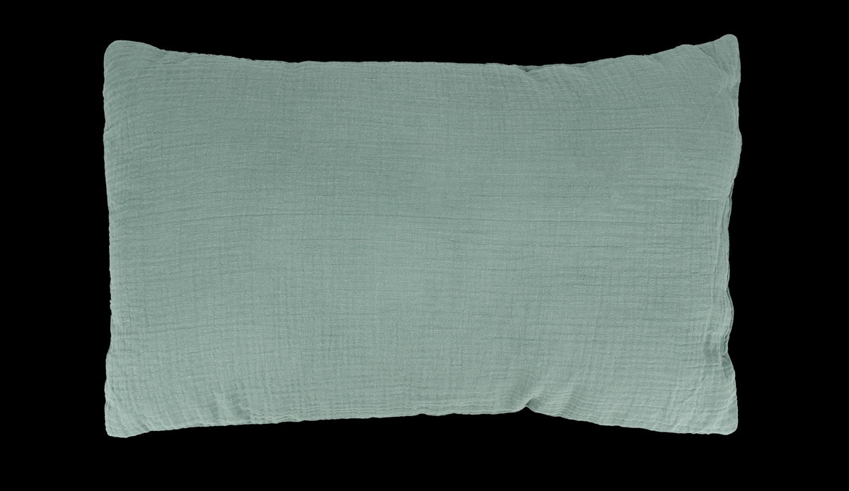 Coussin en Gaze de Coton - Vert amande