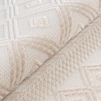 Tapis berbère LUXURY 6700 Beige à motifs géométriques