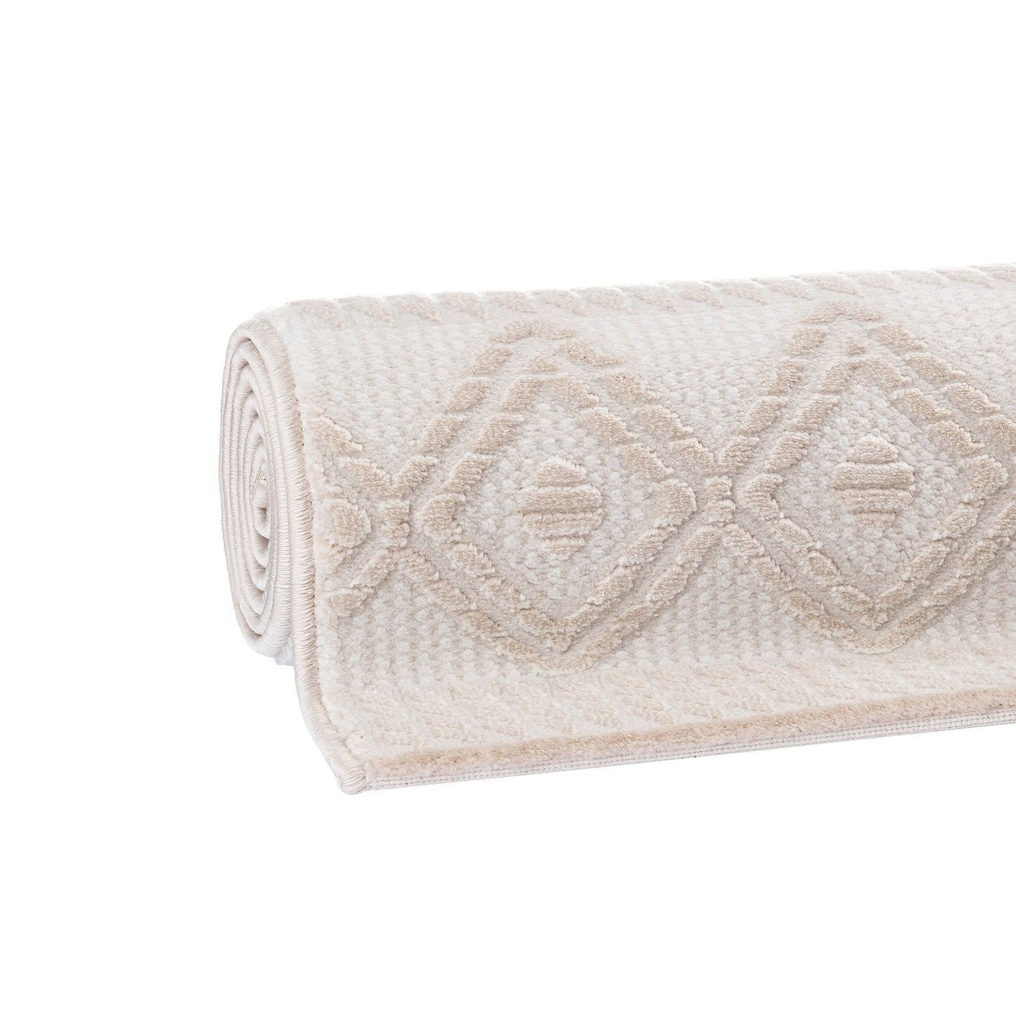 Tapis berbère LUXURY 6700 Beige à motifs géométriques