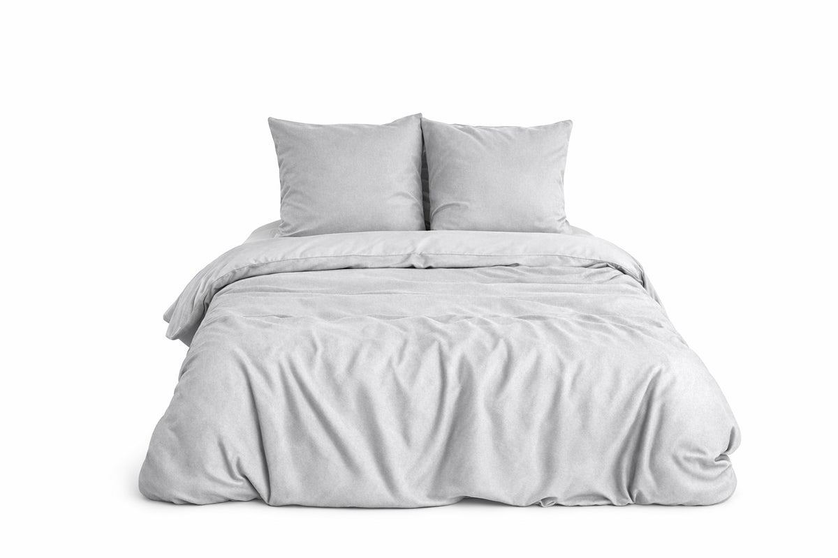 Parure de lit Sensation Flanelle - Gris