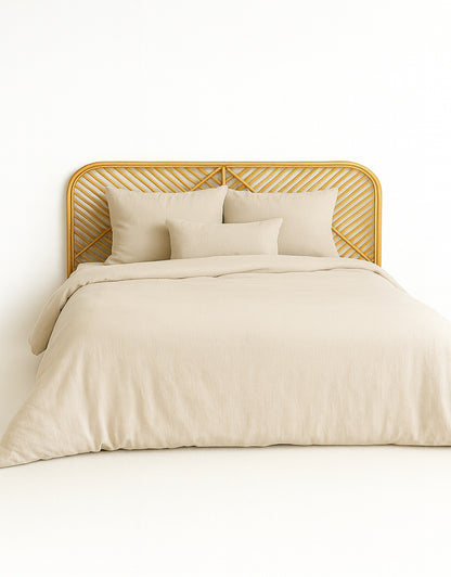 Parure de lit UNI Gaze de Coton - Beige