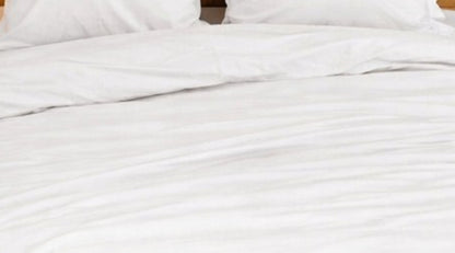 Parure de Lit en Percale de Coton 65 fils/cm² - Blanc