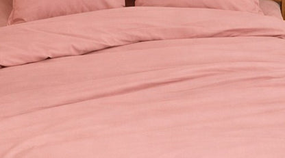 Parure de Lit en Percale de Coton 65 fils/cm² - Rose