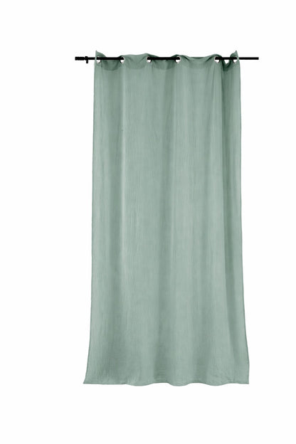 Rideau Double Gaze de Coton - Vert
