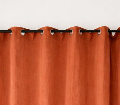 Rideau Double Gaze de Coton - Camel