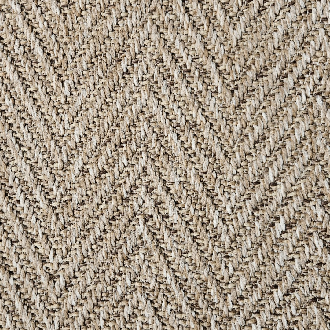 Tapis Naturel Effet Tressé - Marron