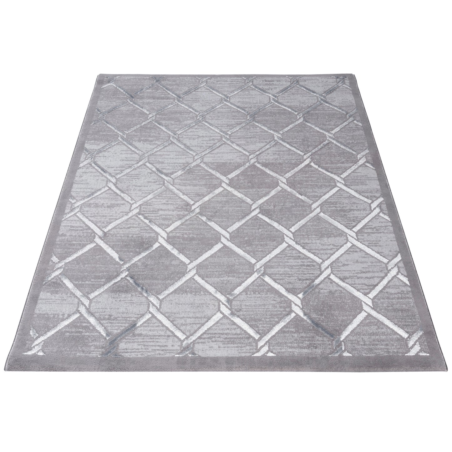 Tapis LARA 700 Gris – Motif géométrique