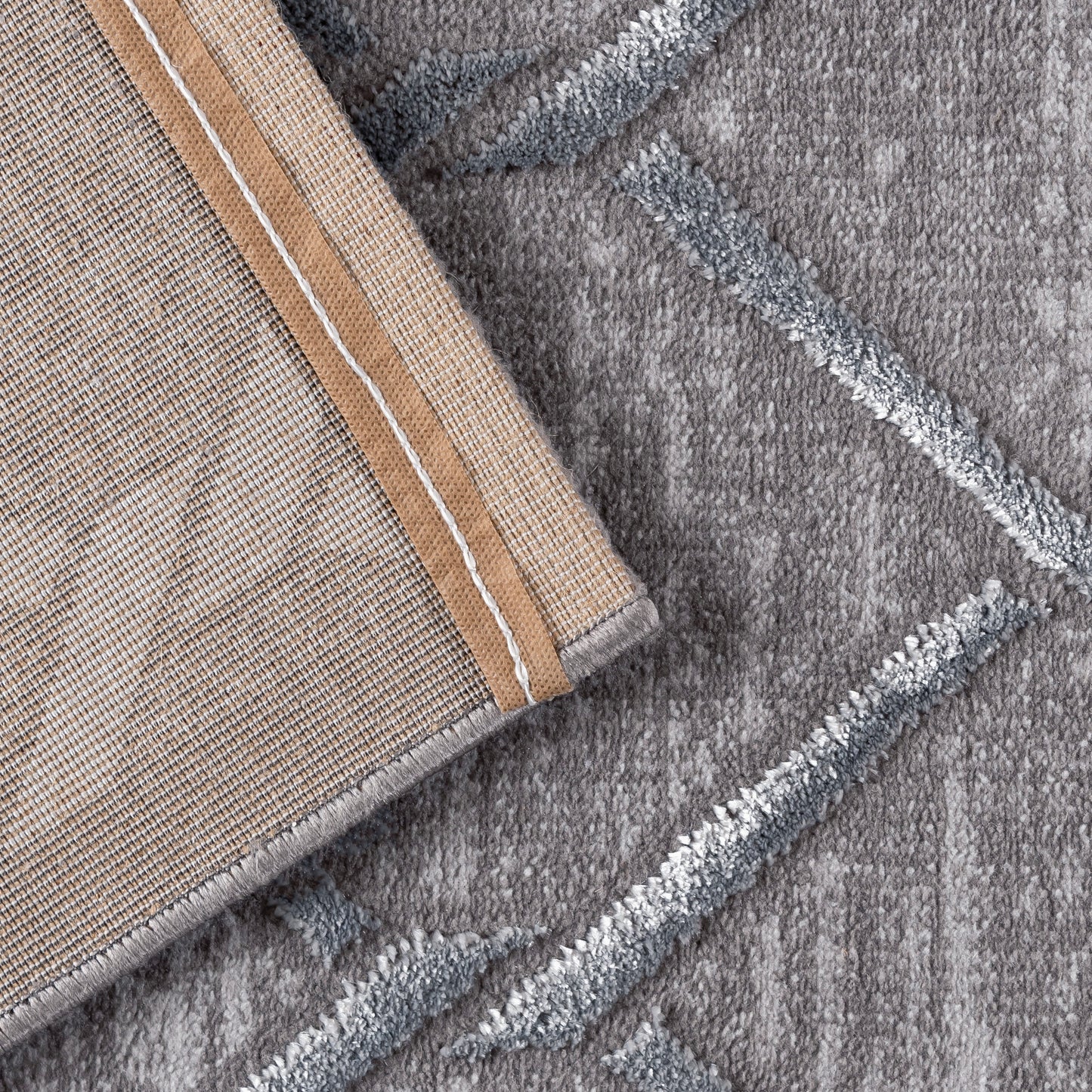 Tapis LARA 700 Gris – Motif géométrique