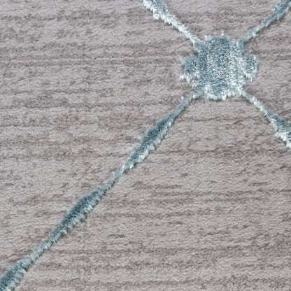 Tapis LARA 702 Bleu/Gris – Motif berbère