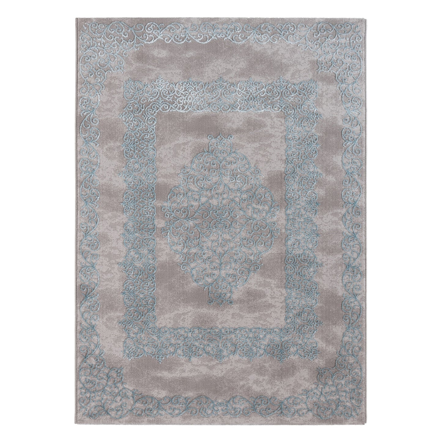 Tapis LARA 704 Bleu/Gris – Style oriental