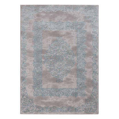 Tapis LARA 704 Bleu/Gris – Style oriental