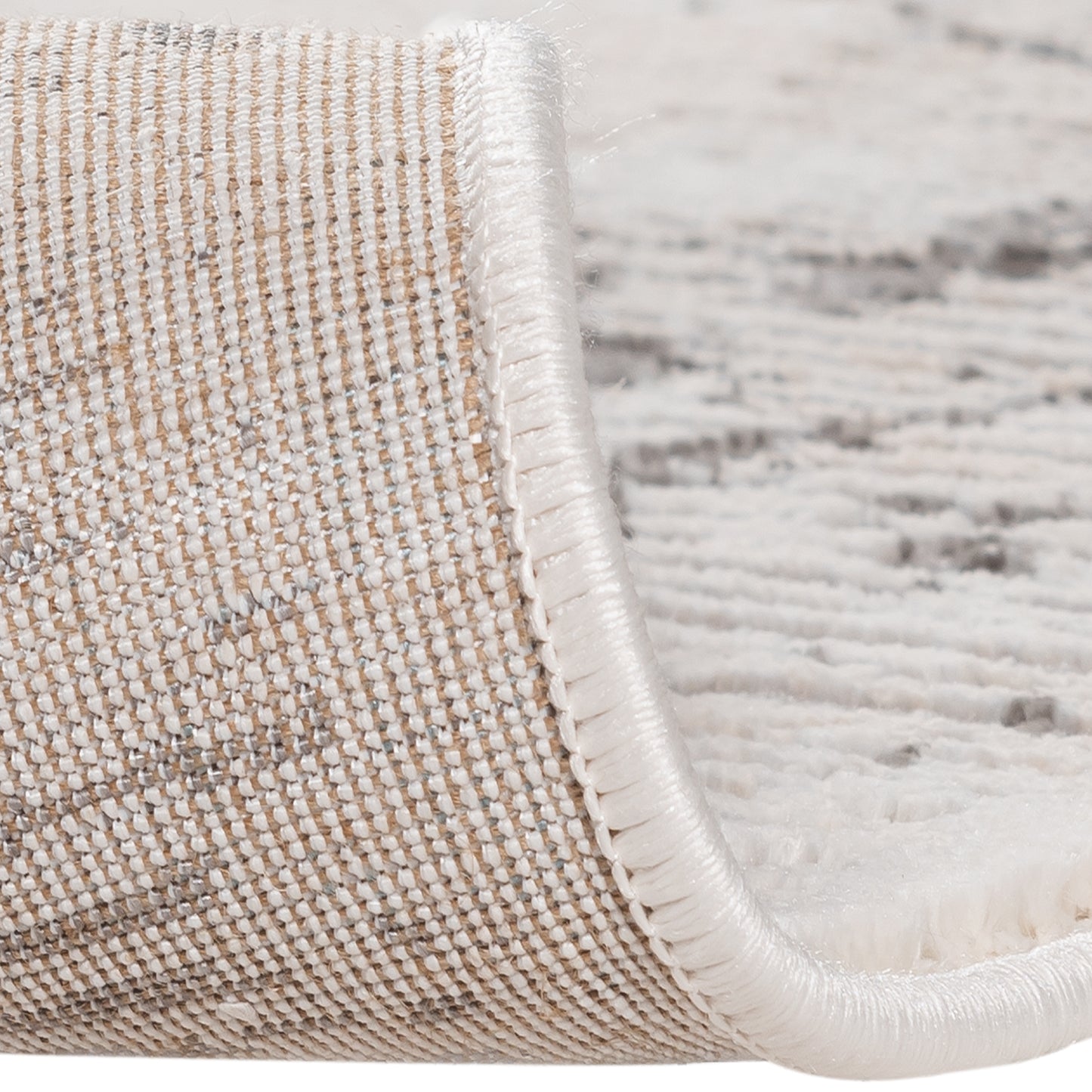 Tapis moderne LEXA 1000 Écru/Gris effet marbré