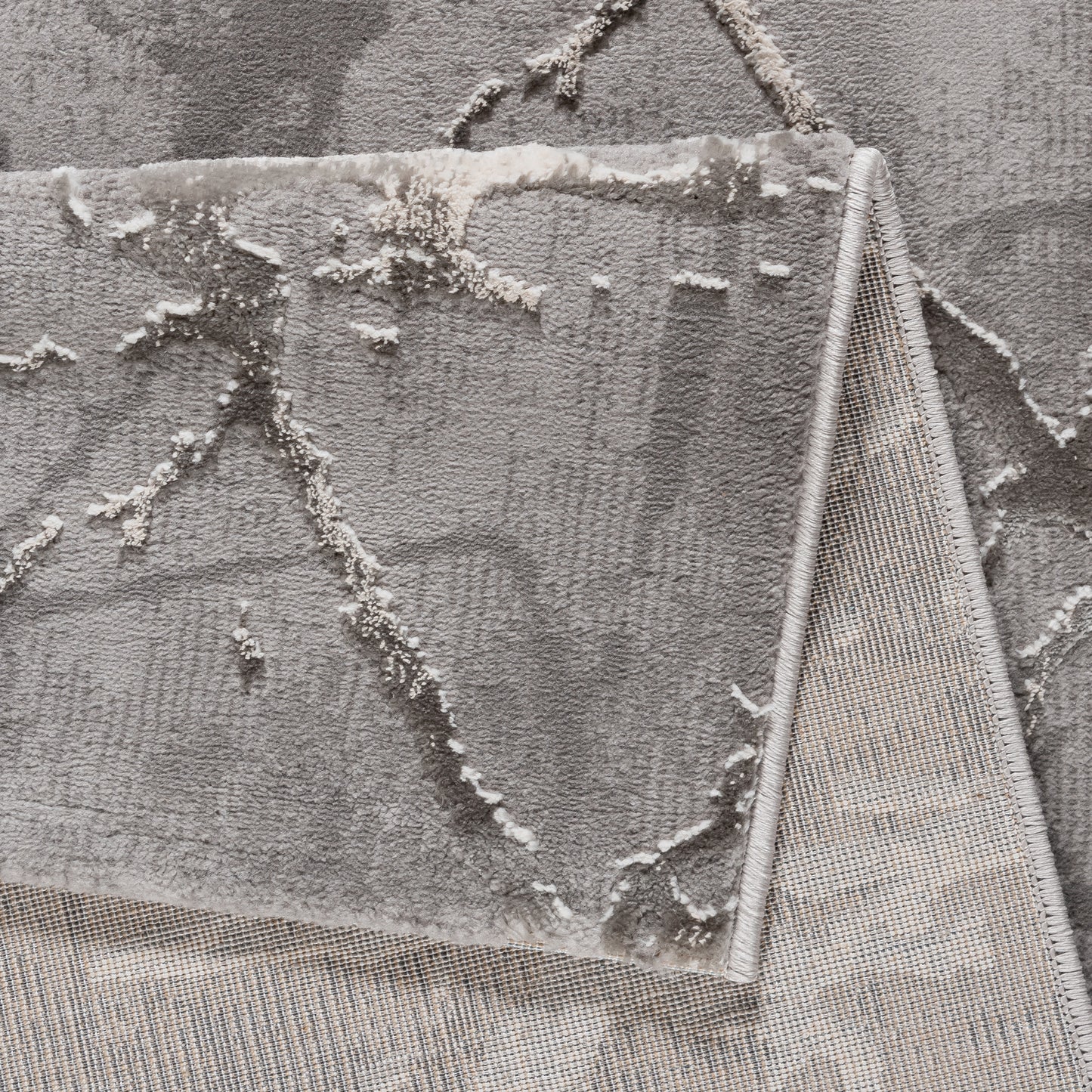 Tapis moderne LEXA 3000 Gris effet marbré